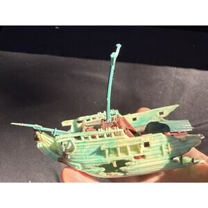 Vintage 1970’s Penn-Plax Half Shipwreck Aquarium Ornament